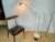 Vintage Chromed and White Metal Up-Light Floor Lamp, 1970s For Sale - Image 11 of 13