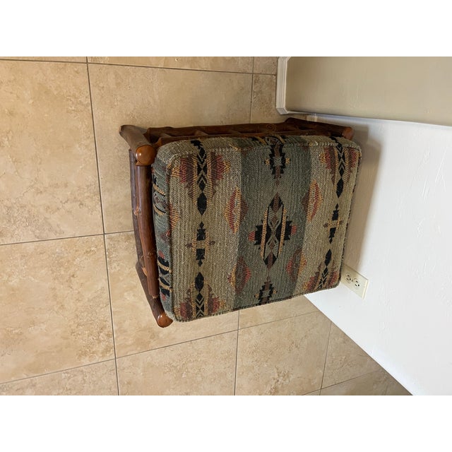 Wood Old Hickory Furniture • Grove Park Ottoman For Sale - Image 7 of 12