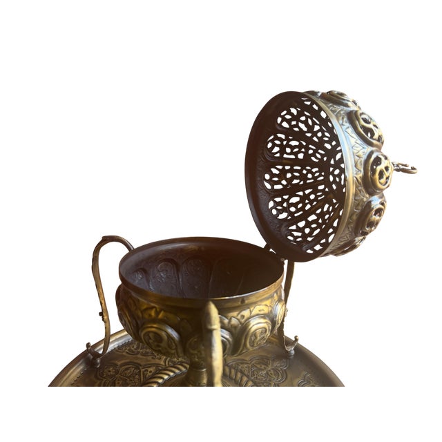 Not Yet Made - Made To Order Hand-Chased Brass Incense Burner For Sale - Image 5 of 12