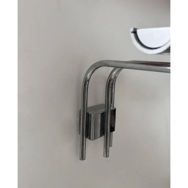 Important, by size and rarity, pair of wall lamp produced by Glass Lumière Studio in 1978 in Paris. Timeless line, very...