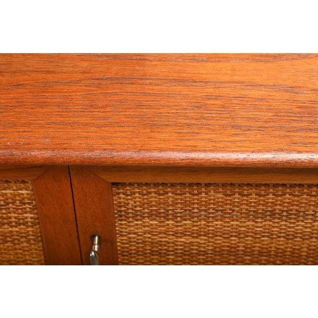 Vintage Sideboard in Teak and Rattan by Alf Svensson for Bjästa Möbelfabrik, 1960s For Sale - Image 18 of 18