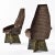 8 Restored Adrian Pearsall Craft Associates Bronze Brown and Black Brutalist Dining Chairs For Sale - Image 6 of 17