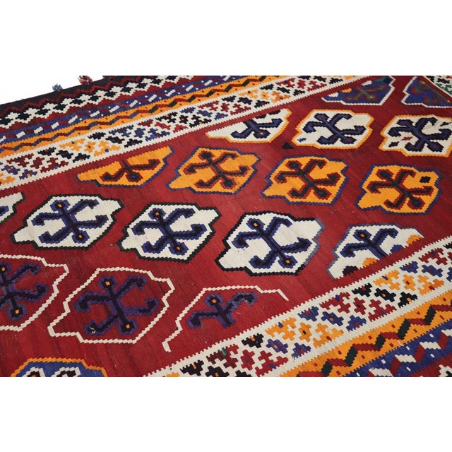 Vintage Qashqari Rug,, 1920s For Sale - Image 8 of 18