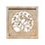 Wood Off White Wash Lacquer Chinese Birds & Flowers Square Wall Panel For Sale - Image 7 of 7