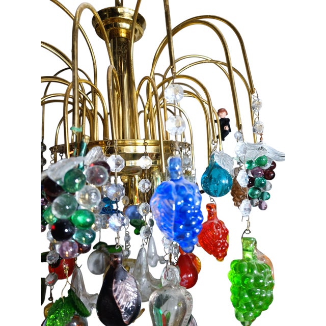 Vintage Chandelier in Murano Glass, 1980s For Sale - Image 3 of 5