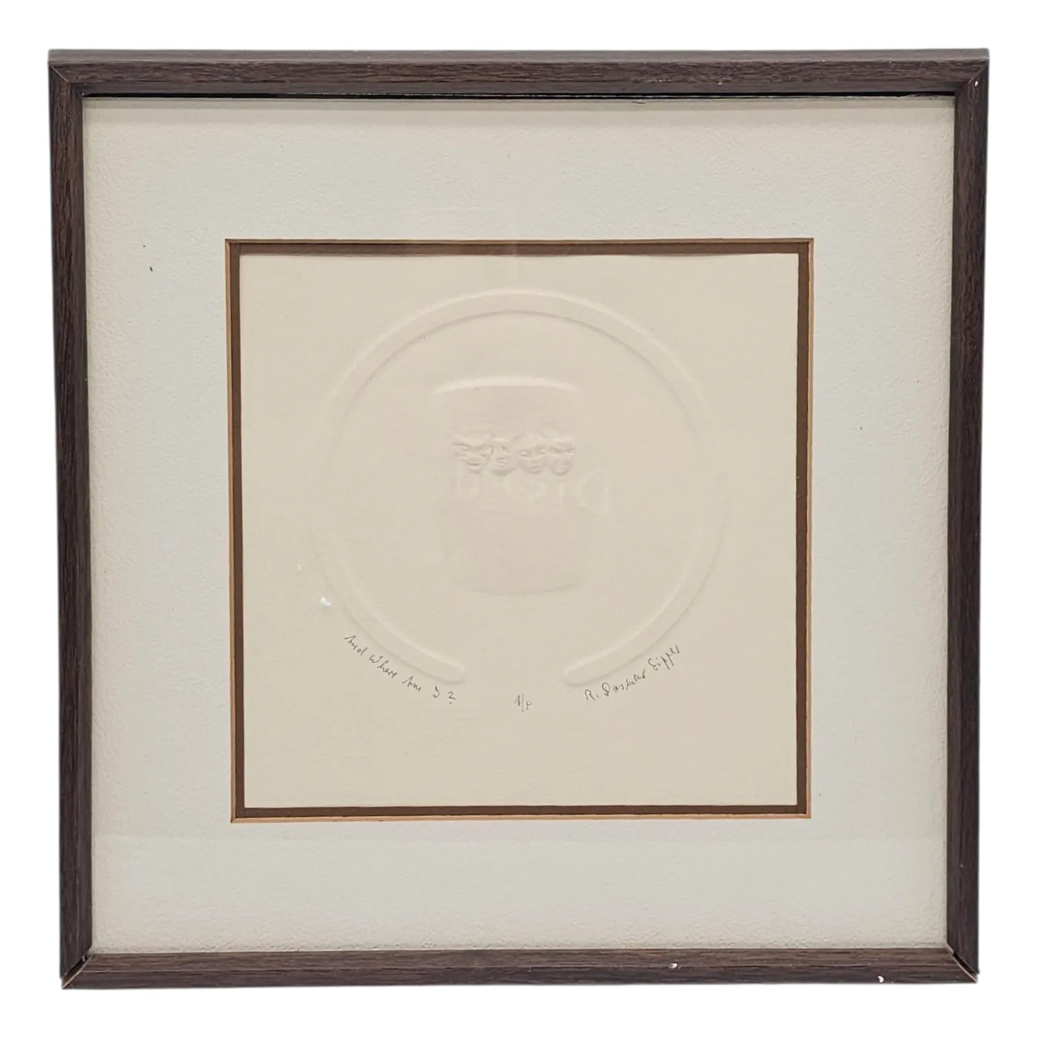 Signed Ruth Dosmar Artist’s Proof – Embossed Judaica Etching Print ...