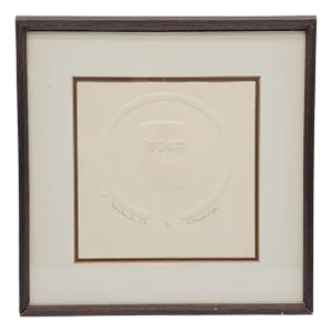Signed Ruth Dosmar Artist’s Proof – Embossed Judaica Etching Print, Israel 1984