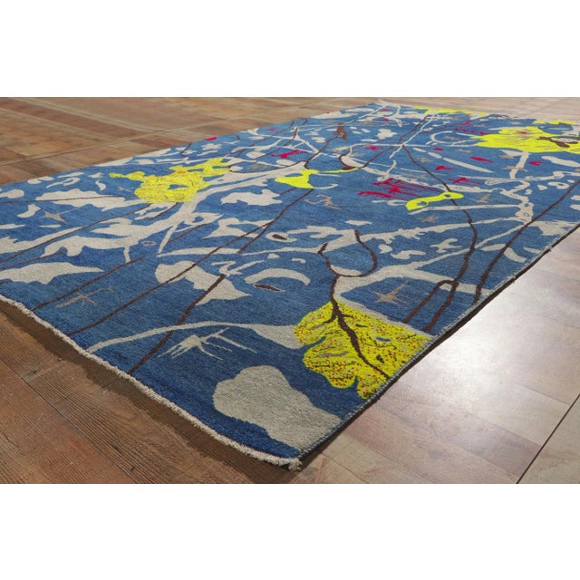 Joan Miro Inspired Vintage Style Rug, 06'00 X 09'09 For Sale In Dallas - Image 6 of 9