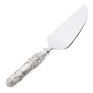 Aesthetic Movement Tiffany and Co. Sterling Silver Chrysanthemum Cake Knife For Sale