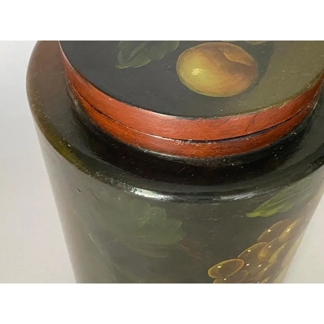 Wood Large Wooden Box with Fruits Decor, England, 20th Century For Sale - Image 7 of 13