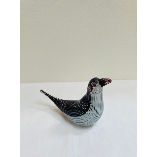 Murano Glass Bianca E Nero Bird by Dino Martens for Auriliano Toso, 1950s For Sale - Image 4 of 7