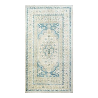 1930s Vintage Turkish Rug 5'0'' x 9'3'' For Sale