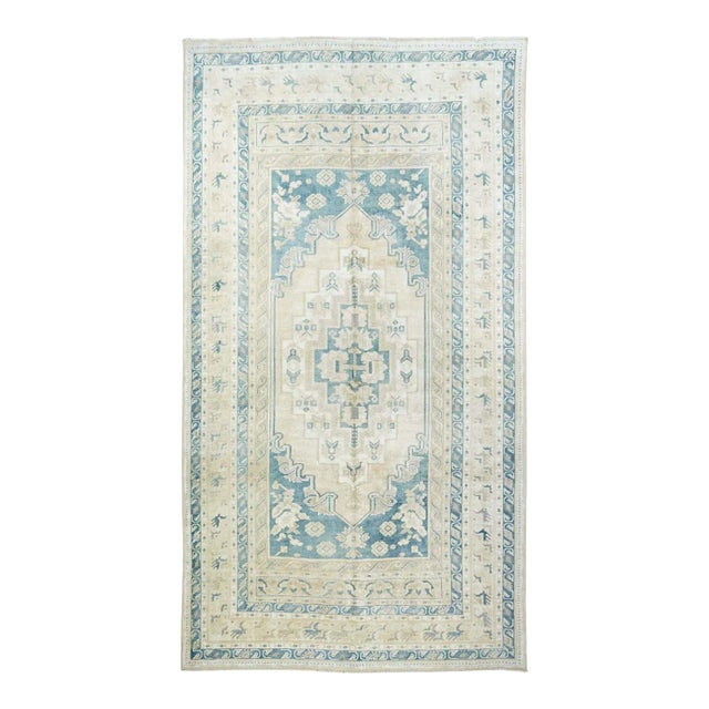 1930s Vintage Turkish Rug 5'0'' x 9'3'' For Sale