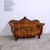 19th Century Louis Philippe Boat-Shaped Sofa in Walnut and Velvet For Sale - Image 4 of 18
