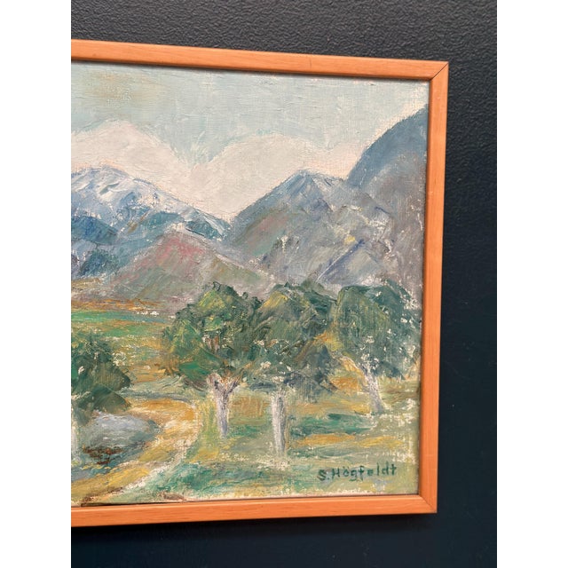 Mid 20th Century S. Högfeldt, Landscape, 1950s, Oil on Canvas, Framed For Sale - Image 5 of 18