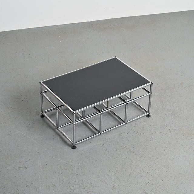Vintage Swiss Coffee Table from USM Haller, 1970 For Sale - Image 9 of 11