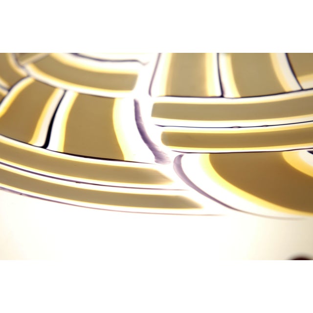 Large Amber Murano Incalmo Glass Ceiling Lamp from Barovier & Toso For Sale - Image 18 of 18