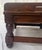 Ethan Allan Heirloom Collection Leather and Solid Wood in Nutmeg Finish Footstool For Sale - Image 13 of 13