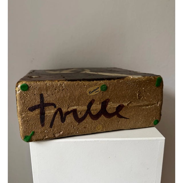 1960s Brutalist Danish Vase Stoneware from Trille Keramik, 1970s For Sale - Image 5 of 6