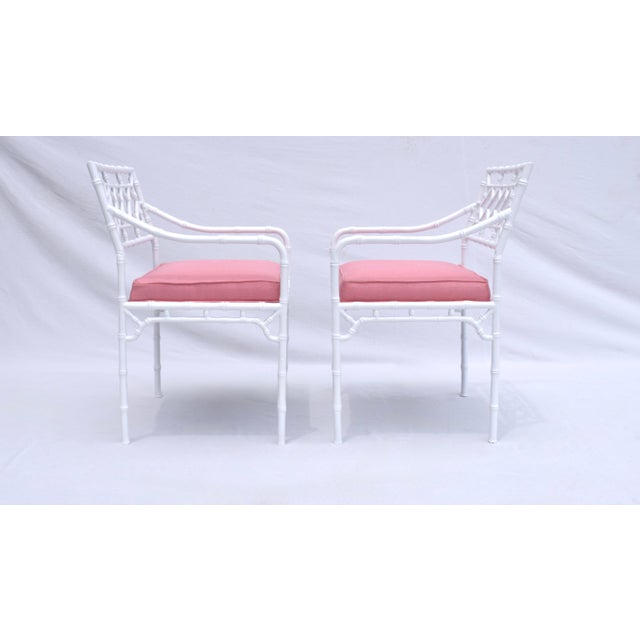1960s Faux Bamboo Dining Table Set by Phyllis Morris, Restored For Sale - Image 12 of 13