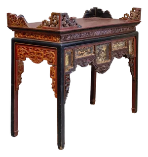 Antique Parcel Gilt Altar Table