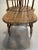 1970s American Arts and Crafts Oak Fiddleback Windsor Chair For Sale In Los Angeles - Image 6 of 9
