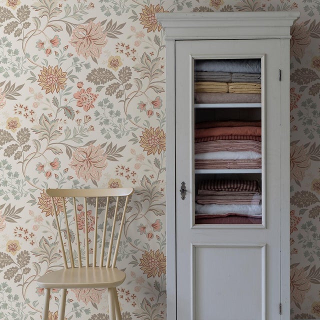 Mid-Century Modern Sample - Borastapeter Alicia Wallpaper in Sage For Sale - Image 3 of 3