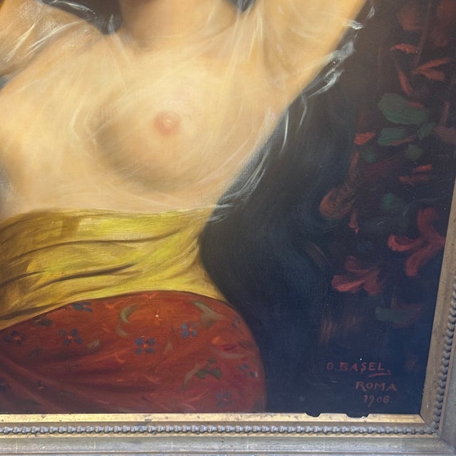 Basel, Nude Odalisque, 1906, Paint, Framed For Sale - Image 10 of 14