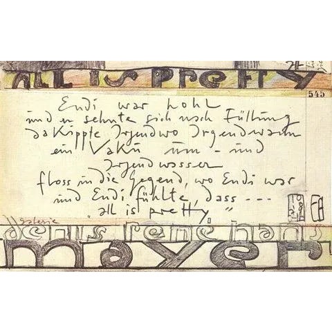 HORST JANSSEN Andy Warhol: All is Pretty, 1979 | Chairish