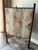 Cream Antique Victorian Two-Panel Floral Fabric Folding Floor Screen With Finials For Sale - Image 8 of 18