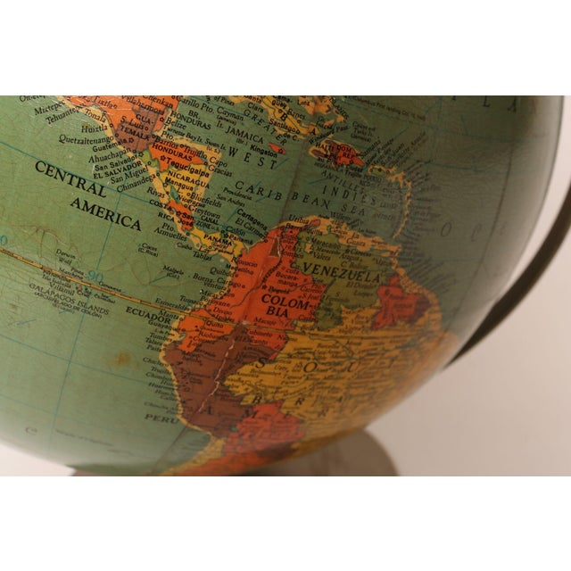 Mid-Century American Modern Illuminated 12" Library Globe by Replogle For Sale - Image 13 of 18