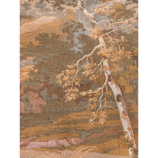 1960s Vintage French Aubusson Style Jacquard Shepherds Tapestry, 1960s For Sale - Image 5 of 18