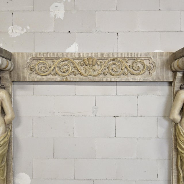 Neoclassical Gipsen Fireplace Mantel, 1890s, Set of 3 For Sale - Image 13 of 18