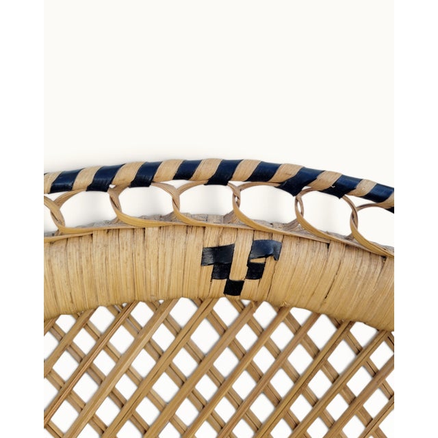 Large Handwoven Rattan Peacock Emmanuelle Throne Chair, Philippines, 1950s For Sale - Image 13 of 18