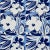 Sample - Schumacher Stevie Fabric in Blue For Sale