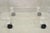 Vintage Clear Lucite Acrylic Mid Century Modern Rolling Side Tables - A Pair For Sale - Image 10 of 11