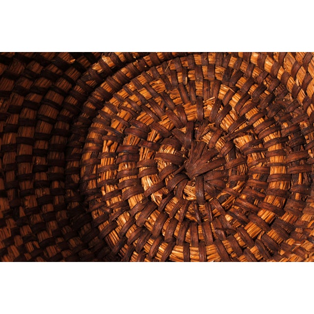 Primitive Straw Basket, Early 20th Century For Sale - Image 9 of 10