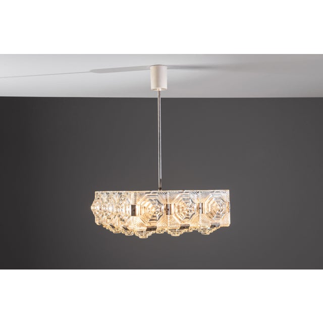 Silver Vintage Pendant Light by Jaroslav Bejvl for Kamenický Šenov, 1960s For Sale - Image 8 of 18