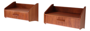Vintage Teak Bedside Tables from Uldum Mobelfabrik, 1960s, Set of 2