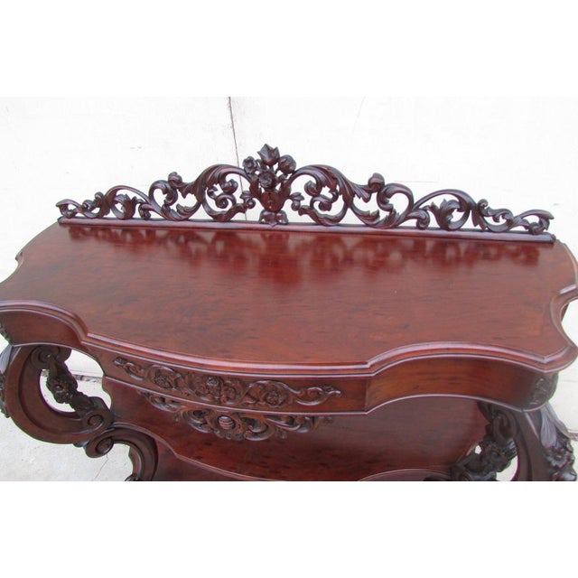 Large Napoleon III Mahogany Console, 1900s For Sale - Image 4 of 14