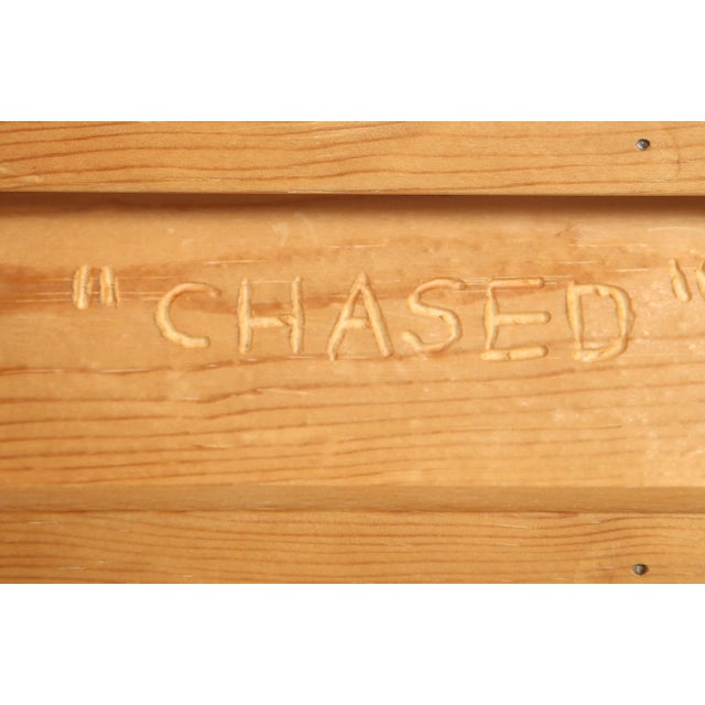 Wood 1980s Michael Stevens "Chased" Wood Sculpture For Sale - Image 7 of 8