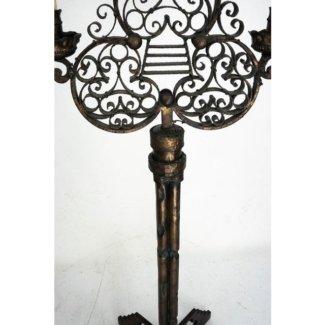 Brutalist Italian Floor Lamp from Longobard, Italy, 1970s For Sale - Image 10 of 16