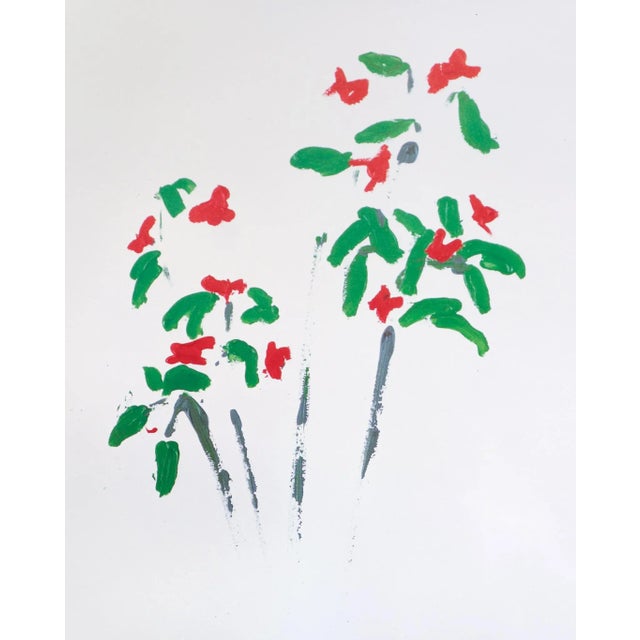 Modern 1995 French Exhibition Poster, Gerard Gasiorowski, Pots De Fleurs 101-102 For Sale - Image 3 of 5