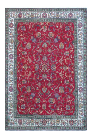 Mid 20th Century Mid 20th Century Vintage Tabriz Wool Rug 10'1'' X 13'1''
