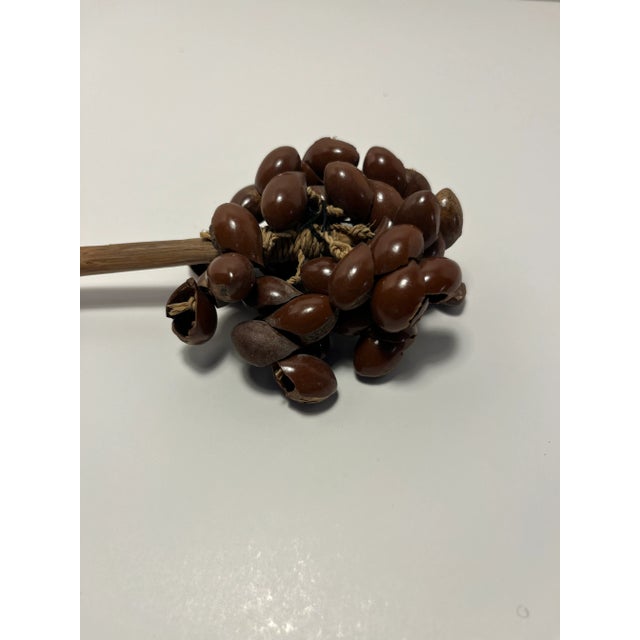 Vintage Handmade African Nut Shells Shaker Musical Instruments Set of