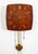 Mid Century Modern Wall Clock Rosewood Pendulum Weights Hanging Square Chime For Sale In Sacramento - Image 6 of 9