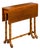 English Walnut Drop-Leaf Table with Faux-Bamboo Base, circa 1900 For Sale