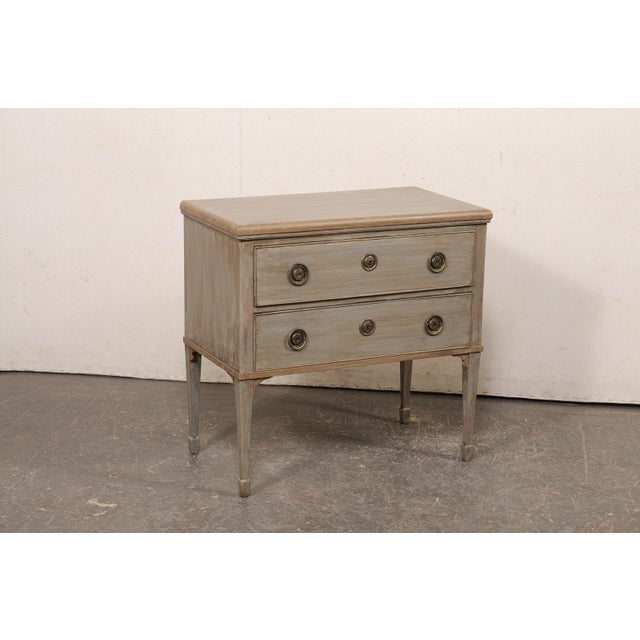 French Painted 2-Drawer Chest, 19th C. For Sale In Atlanta - Image 6 of 12