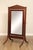 Antique 19th Century Empire Style Mahogany Cheval Mirror On Brass Paw Feet For Sale - Image 9 of 12