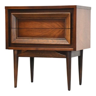 Basic Witz Walnut Nightstand For Sale